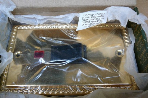 Brass cooker switch gold plate