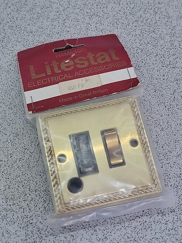 Brass switch fuse polished - brass,
