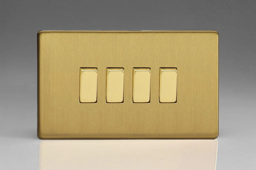 Switch brass quad - quad, light