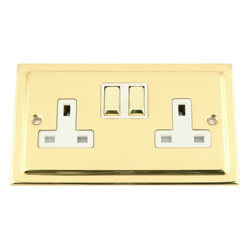 13a wall double plug - socket, 2
