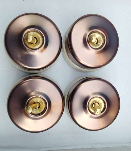 Vintage brass ceramic - 4,