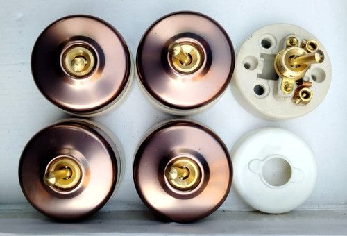 Vintage brass and ceramic - 5,