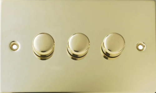 Volex gang way push - 3, dimmer