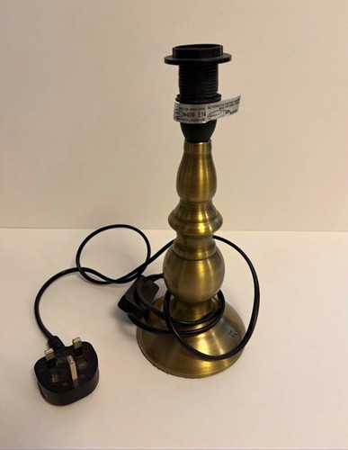 Brass finish table lamp - lamp, base