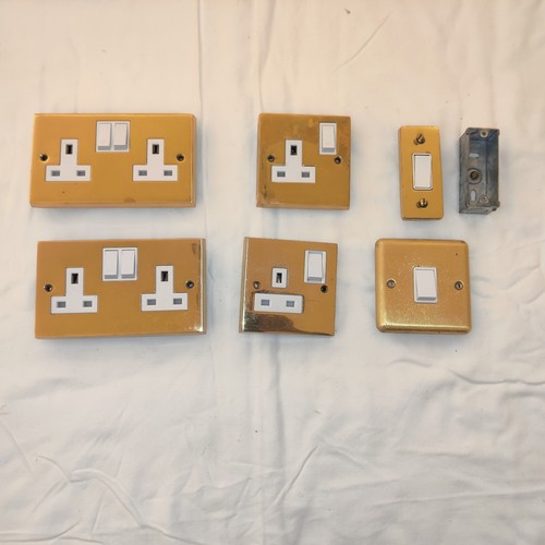 Brass sockets and switches - brass, job