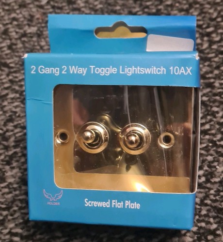 Holder 10a way - 2-gang, toggle